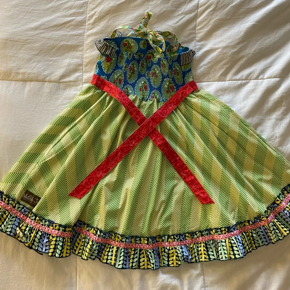 Matilda Jane Limeade Ellie Roundabout Strawberry Twirl Dress - Picture 2 of 6